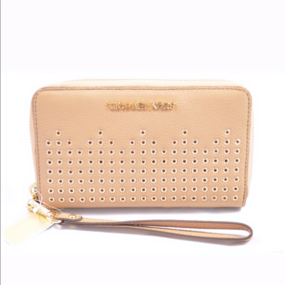 🔥Michael Kors Phonecase Leather Wristlet Wallet🔥 - Picture 2 of 5